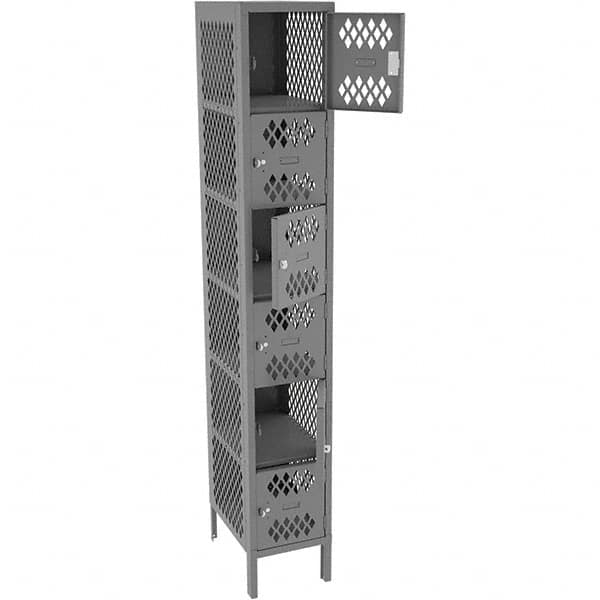 Tennsco - 6 Door, 6 Tier, Welded Locker - USA Tool & Supply