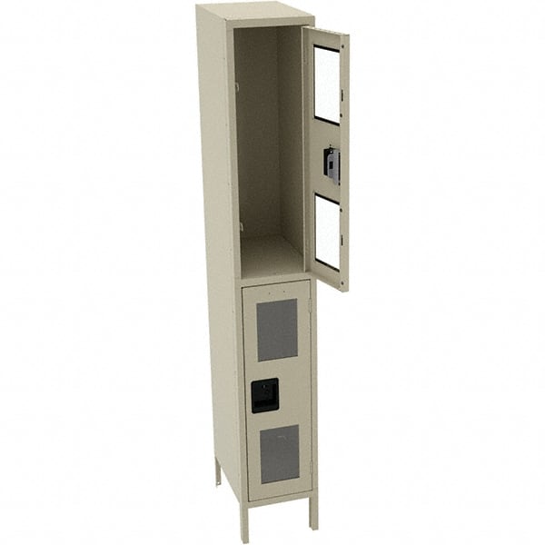 Tennsco - 2 Door, Double Tier, Welded Locker - USA Tool & Supply