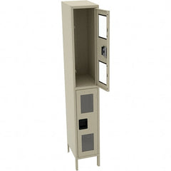 Tennsco - 2 Door, Double Tier, Welded Locker - USA Tool & Supply