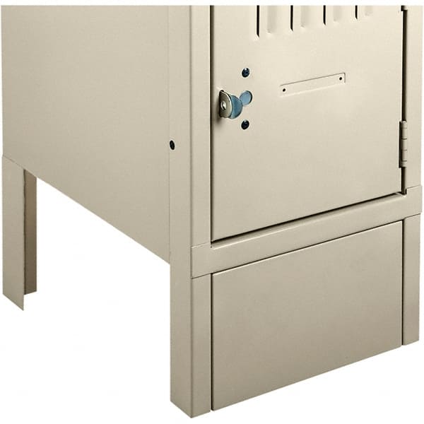 Tennsco - 15" Wide x 6" High x 1/2" Deep, Locker Closed Front Base - USA Tool & Supply