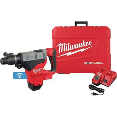 Milwaukee Tool - 18 Volt 1-3/4" SDS Max Chuck Cordless Rotary Hammer - 2900 BPM, 380 RPM, Reversible - USA Tool & Supply