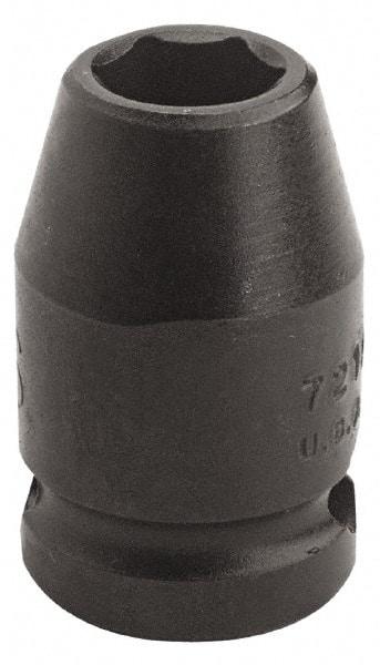 Proto - 3/8" Drive, Power Socket - 6 Points, 1-3/32" OAL - USA Tool & Supply