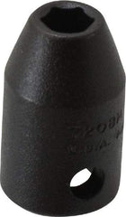 Proto - 3/8" Drive 1/4" Standard Impact Socket - 6 Points, 1-3/32" OAL - USA Tool & Supply