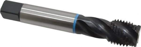 Emuge - 1-1/4 - 7 UNC 4 Flute 2B Modified Bottoming Spiral Flute Tap - Cobalt, Oxide Finish, 7.087" OAL, Right Hand Flute, Right Hand Thread, Series Enorm-VA - USA Tool & Supply