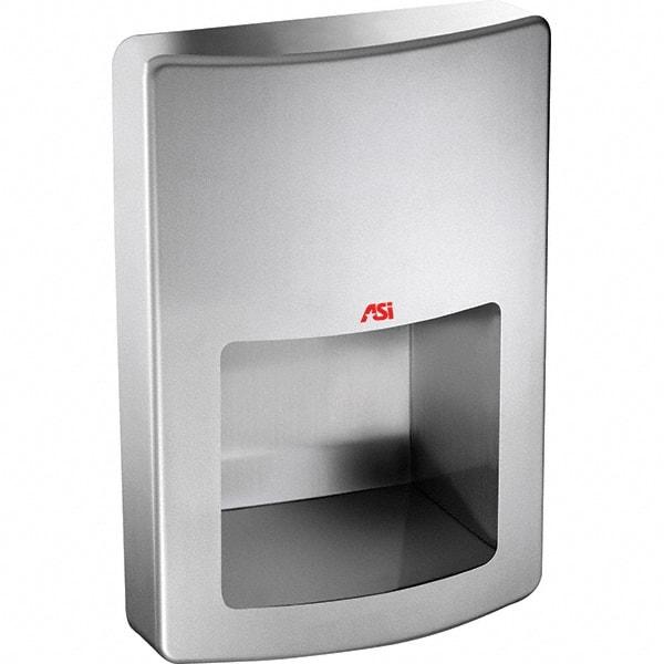 ASI-American Specialties, Inc. - 1000 Watt Satin Stainless Steel Finish Electric Hand Dryer - 240 Volts, 4.2 Amps, 11" Wide x 15-1/2" High x 5-23/32" Deep - USA Tool & Supply