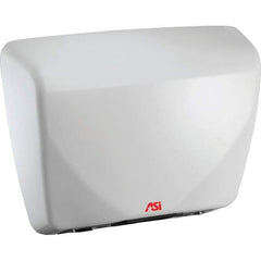 ASI-American Specialties, Inc. - 2200 Watt White Finish Electric Hand Dryer - 100-240 Volts, 18.3 Amps, 15-3/32" Wide x 11-7/32" High x 3-15/16" Deep - USA Tool & Supply