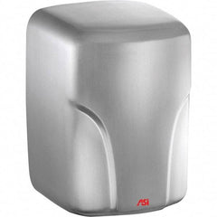 ASI-American Specialties, Inc. - 1600 Watt Satin Stainless Steel Finish Electric Hand Dryer - 110/120 Volts, 14.6 Amps, 8-1/16" Wide x 11-19/64" High x 7-5/64" Deep - USA Tool & Supply