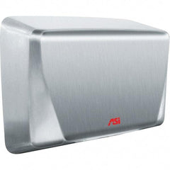 ASI-American Specialties, Inc. - 1000 Watt Satin Stainless Steel Finish Electric Hand Dryer - 115-120 Volts, 10.4 Amps, 10-5/8" Wide x 8-15/32" High x 4" Deep - USA Tool & Supply