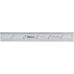 Mitutoyo - Steel Rules Length (Inch): 6 Length (mm): 150.00 - USA Tool & Supply