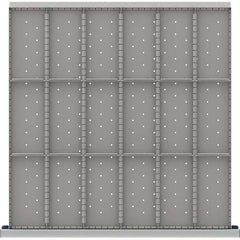 LISTA - 18-Compartment Drawer Divider Layout for 3.15" High Drawers - USA Tool & Supply