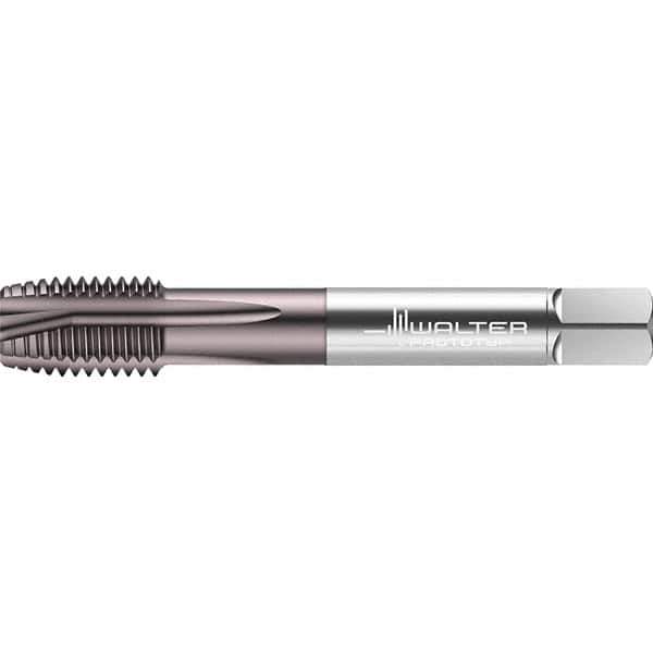 Walter-Prototyp - 1/2-20 UNF 4 Flute 2B Plug Spiral Point Tap - High Speed Steel, TiAlN Finish, Right Hand Thread, Series TC217 - Exact Industrial Supply