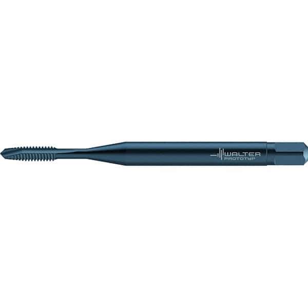 Walter-Prototyp - #0-80 UNF 2 Flute 2B Plug Spiral Point Tap - High Speed Steel, Oxide Finish, Right Hand Thread, Series TC217 - Exact Industrial Supply