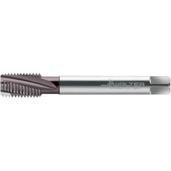 Walter-Prototyp - 1/2-13 UNC 4 Flute 2BX Semi-Bottoming Spiral Flute Tap - High Speed Steel, Bright Finish, 110mm OAL, Right Hand Flute, Right Hand Thread - USA Tool & Supply