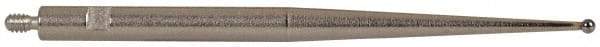 TESA Brown & Sharpe - 1mm Ball Diam, Carbide, Ball Test Indicator Contact Point - 1-7/16" Contact Point Length, Use with Brown & Sharpe BesTest 599 Series - USA Tool & Supply