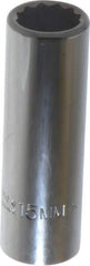 Proto - 3/8" Drive, Deep Hand Socket - 12 Points, 2-3/4" OAL, Chrome Finish - USA Tool & Supply