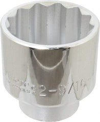 Proto - 2-9/16", 1" Drive, Standard Hand Socket - 12 Points, 4-1/8" OAL - USA Tool & Supply