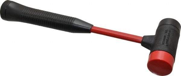 Proto - 7/8 Lb Head 1-1/2" Face Steel Soft Face Hammer with Tips Hammer - 12-1/2" OAL, Fiberglass Handle - USA Tool & Supply