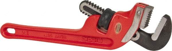 Ridgid - 10" Cast Iron & Steel End Pipe Wrench - 1-1/2" Pipe Capacity - USA Tool & Supply