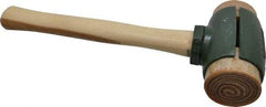 Garland - 6-1/2 Lb Head 2-3/4" Face Rawhide Split Head Hammer - Wood Handle - USA Tool & Supply