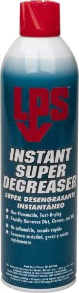 LPS - 20 oz Aerosol Cleaner/Degreaser - Aerosol, Nonchlorinated, Unscented - USA Tool & Supply