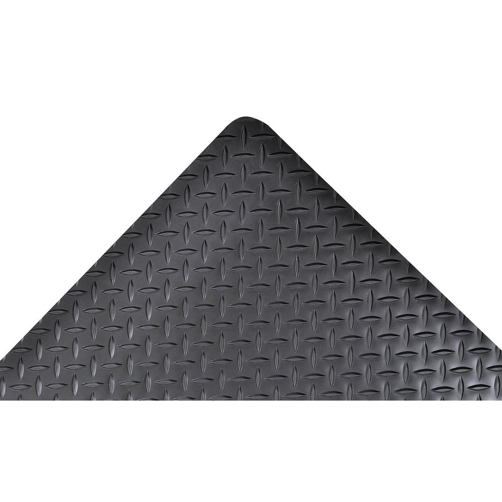 Anti-Fatigue Mat:  60.0000″ Length,  36.0000″ Wide,  9/16″ Thick,  Vinyl,  Beveled Edge,  Heavy Duty Diamond Plates,  Gray,  Dry