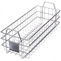 Baskets; Shape: Rectangular; Material Family: Metal; Basket Type: Wire; Finish: Chrome; Material: Steel; Coating: Chrome