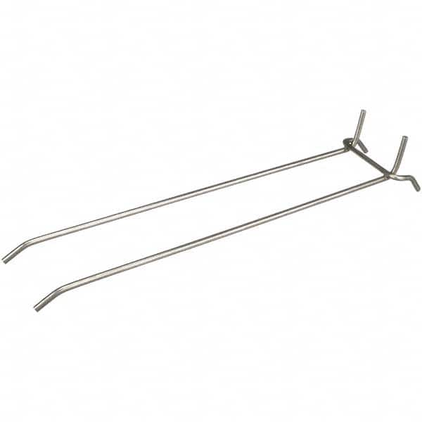 Marlin Steel Wire Products - Pegboard Hooks Type: Double Vertical End Hook Projection: 8-27/32 (Inch) - USA Tool & Supply