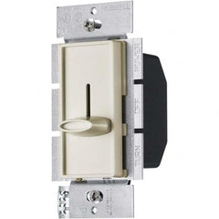 Hubbell Wiring Device-Kellems - 1 Pole, 120 VAC, 5 Amp, Residential Grade Slide Switch Dimmer Switch - USA Tool & Supply