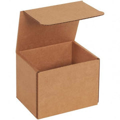 Made in USA - Pack of (50), 4" Wide x 5" Long x 4" High Corrugated Shipping Boxes - USA Tool & Supply