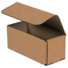 Made in USA - Pack of (50), 2" Wide x 6" Long x 2" High Corrugated Shipping Boxes - USA Tool & Supply