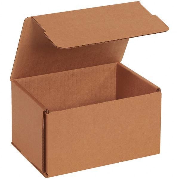 Made in USA - Pack of (50), 4-7/8" Wide x 6-1/2" Long x 3-3/4" High Corrugated Shipping Boxes - USA Tool & Supply