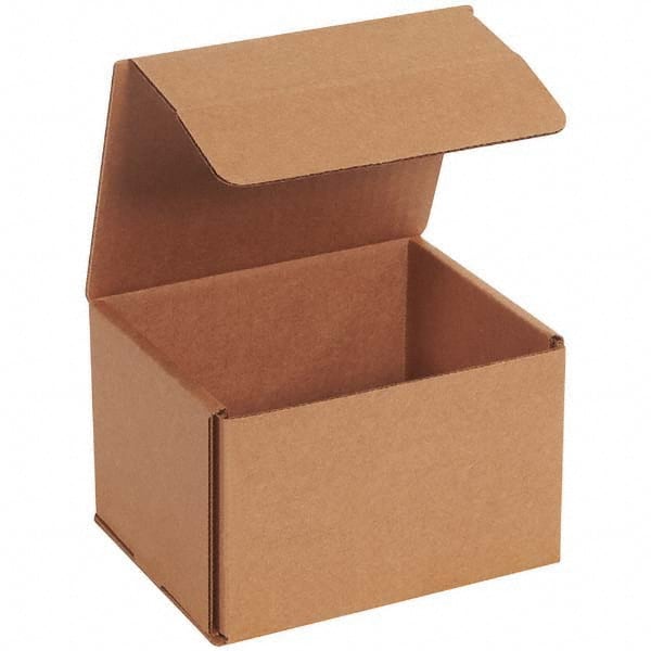 Made in USA - Pack of (50), 5" Wide x 6" Long x 4" High Corrugated Shipping Boxes - USA Tool & Supply