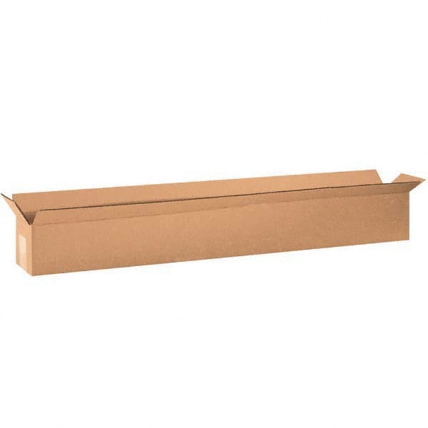 Made in USA - Pack of (15), 6" Wide x 60" Long x 6" High Corrugated Shipping Boxes - USA Tool & Supply