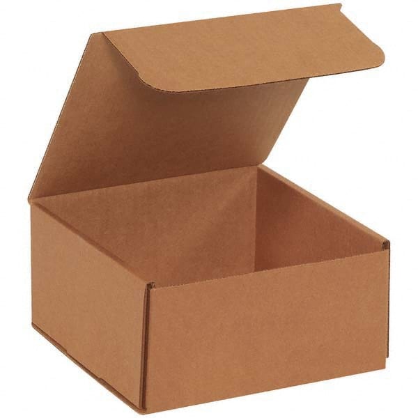 Made in USA - Pack of (50), 8" Wide x 8" Long x 4" High Corrugated Shipping Boxes - USA Tool & Supply