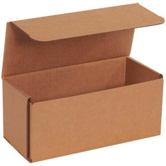 Made in USA - Pack of (50), 4" Wide x 9" Long x 4" High Corrugated Shipping Boxes - USA Tool & Supply