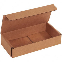 Made in USA - Pack of (50), 3-1/4" Wide x 6-1/2" Long x 1-1/4" High Corrugated Shipping Boxes - USA Tool & Supply