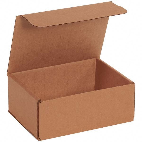Made in USA - Pack of (50), 4-7/8" Wide x 6-1/2" Long x 2-5/8" High Corrugated Shipping Boxes - USA Tool & Supply