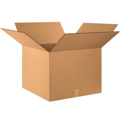 Made in USA - Pack of (10), 22" Wide x 22" Long x 16" High Corrugated Shipping Boxes - USA Tool & Supply