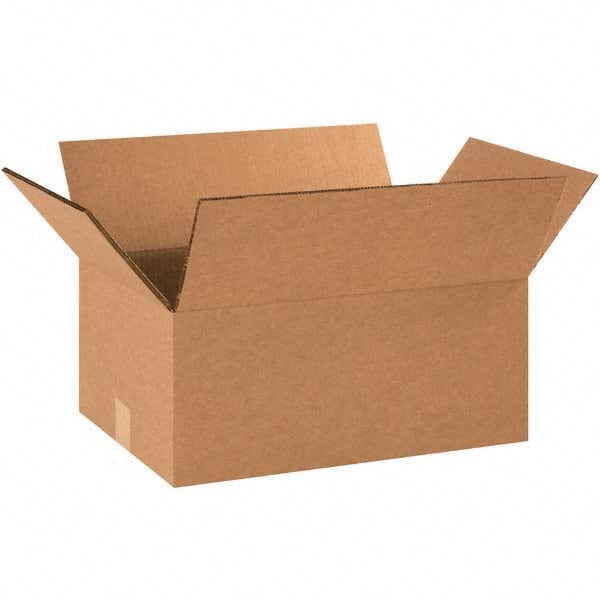 Made in USA - Pack of (15), 12" Wide x 20" Long x 6" High Corrugated Shipping Boxes - USA Tool & Supply
