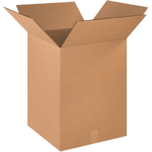Made in USA - Pack of (15), 16" Wide x 16" Long x 18" High Heavy Duty Corrugated Boxes - USA Tool & Supply