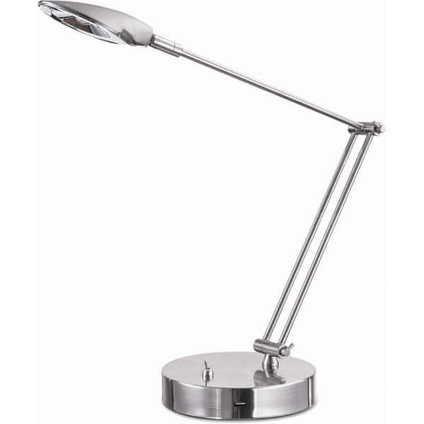 ALERA - Task Lights Fixture Type: Desk Color: Brushed Nickel - USA Tool & Supply