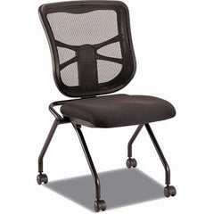 ALERA - Folding Chairs Material: Fabric Color: Black - USA Tool & Supply