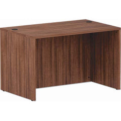 ALERA - Office Desks Type: Straight Front Desk Shell Color: Modern Walnut - USA Tool & Supply
