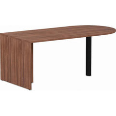 ALERA - Office Desks Type: D-Top Desk Color: Modern Walnut - USA Tool & Supply