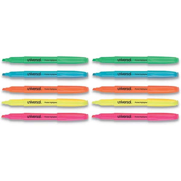 UNIVERSAL - Markers & Paintsticks Type: Highlighters Color: Assorted - USA Tool & Supply