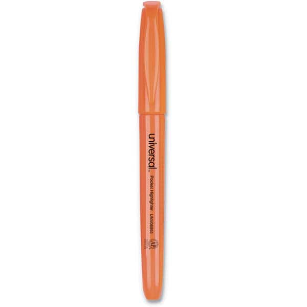 UNIVERSAL - Markers & Paintsticks Type: Highlighters Color: Fluorescent Orange - USA Tool & Supply