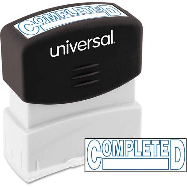 UNIVERSAL - Pre-inked Stock Stamps Type: Message Message: COMPLETED - USA Tool & Supply