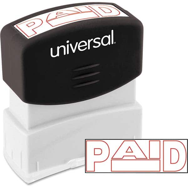 UNIVERSAL - Pre-inked Stock Stamps Type: Message Message: PAID - USA Tool & Supply