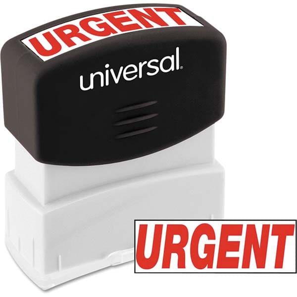 UNIVERSAL - Pre-inked Stock Stamps Type: Message Message: URGENT - USA Tool & Supply