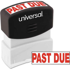 UNIVERSAL - Pre-inked Stock Stamps Type: Message Message: PAST DUE - USA Tool & Supply